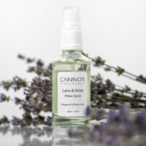cannor.cz , přírodní konopná kosmetika, léčivá kosmetika s CBD, relaxační sprej, pillow spray.